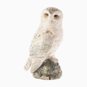 English Porcelain Snowy Owl Figure from Royal Doulton