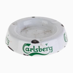 Tinplate Beer Advertising Ashtray from Carlsberg