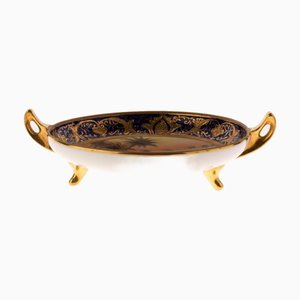 Art Deco Hand-Gilt Porcelain Footed Bowl from Noritake