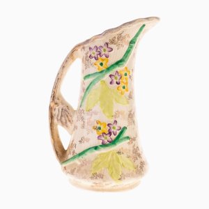 Pichet Floral Mid-Century en Céramique de James Kent Longton