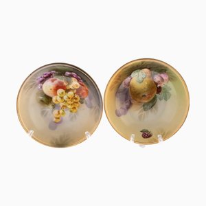 Art Deco Porcelain Fruit Bowls by R. S. Tillowitz, 1930s, Set of 2