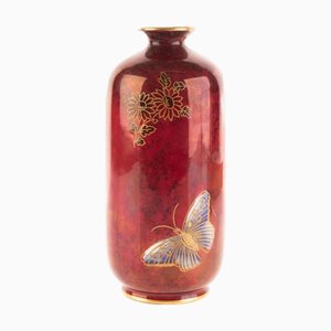 Vase Papillon Art Déco en Céramique Lustre de Wilton
