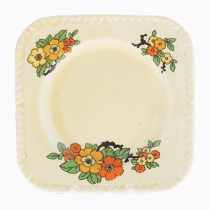 Piatto Art Deco in ceramica di Crown Staffordshire