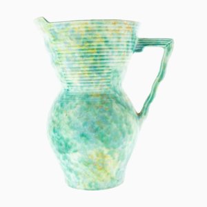 Brocca Art Déco in ceramica policroma di Beswick
