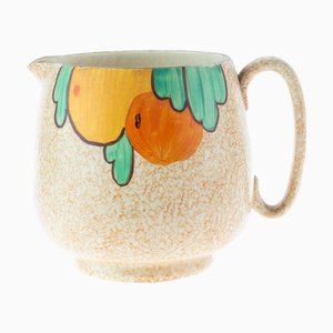 Brocca Art Déco in ceramica dipinta a mano di Crown Devon