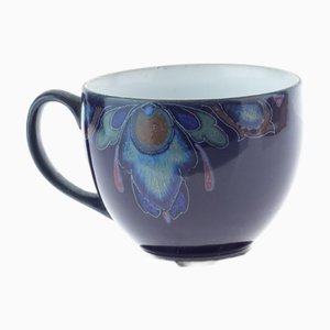 Art Nouveau Style Glazed Ceramic Teacup from Denby