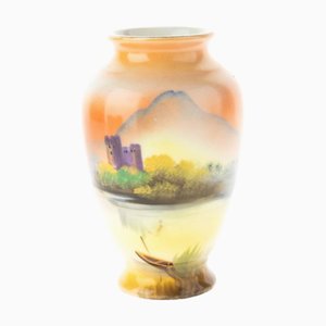 Vase Art Déco en Porcelaine de Noritake, Japon
