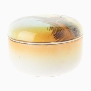 Japanische Art Deco Keramikdose mit Deckel von Noritake