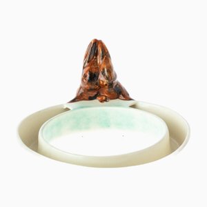 Coniglietto Art Deco in porcellana di Staffordshire