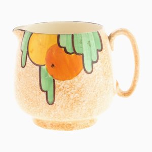 Handbemalter Art Deco Keramikkrug von Crown Devon