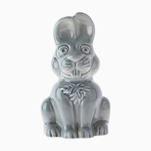 Mid-Century Hase Spardose aus glasierter Keramik von Wade