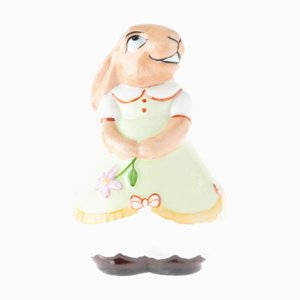 Mid Century Porcelain Rabbit Figure from Royal Dux