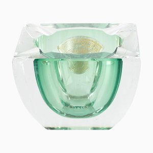 Art Deco Sommerso Aschenbecher aus geschliffenem Kristallglas von Val St Lambert