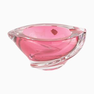 Art Deco Sommerso Kristall Aschenbecher von Val St Lambert