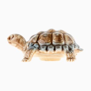 Mid Century Glazed Ceramic Turtle Figure from Wade