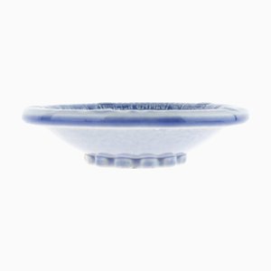 Mid-Century Krönungsschale aus glasierter Keramik von Wade, 1953