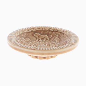 Plat Coronation Mid-Century en Céramique Vernie de Wade, 1953
