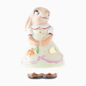 Mid-Century Ceramic Rabbit Figure from Royal Dux