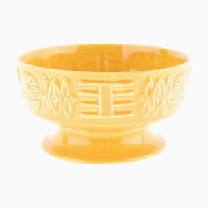 Mid-Century Ceramic Majolica Footed Bowl from SylvaC