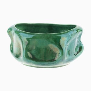 Mid-Century Polychrome Ceramic Majolica Planter from SylvaC