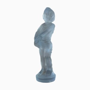 Art Deco Milchglasfigur von Sowerby