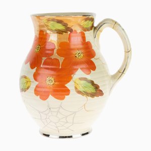 Pichet Art Déco en Céramique Peint à la Main de Arthur Wood, 1930s