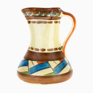Pichet Art Déco en Céramique Peint à la Main de Myott & Son, 1930s