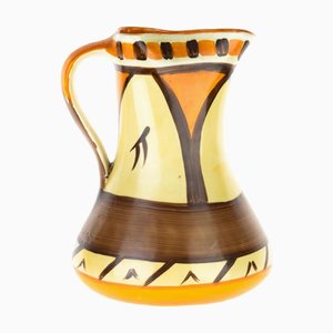Pichet Art Déco en Céramique Peint à la Main de Myott & Son, 1930s