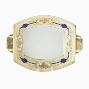 Art Deco Japanese Noritake Gilt Porcelain Ceramic Dish Tray