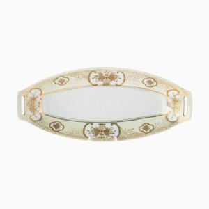 Vergoldetes japanisches Art Deco Porzellan Teller von Noritake