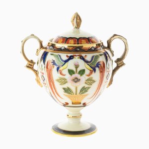 Japanese Art Deco Gilt Ceramic Sugar Jar from Noritake