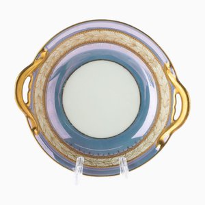 Vergoldete japanische Art Deco Porzellanschale von Noritake