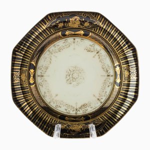 Scodella Art Déco in ceramica dorata di Noritake, Giappone