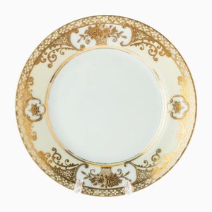 Japanese Art Deco Gilt Ceramic Plate from Noritake