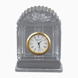 Cut Crystal Glass Quartz Desktop Clock from Waterford