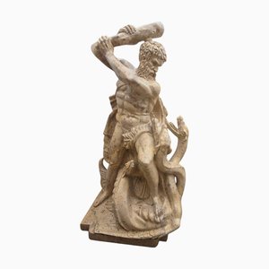 Marble Sculpture of Hercules Fighting the Serpents, Italy, Early 20th Century