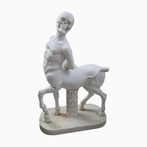 Italian Artist, Hand-Carved Sculpture of a Centaur, 1980, Marble