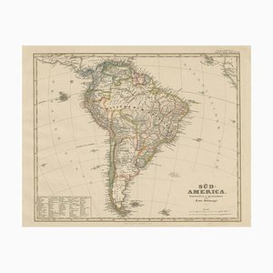 Map of South America Pre-Border Consolidation, 1858
