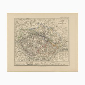 Antique Map of Eastern Germany, 1858