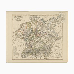 Antique Map of Germany, 1857