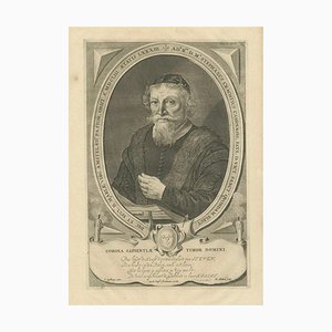 Matham after Spilberg, Dutch Humanist Stephan Crachtius, 1600s, Print