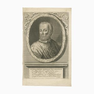 Hugo de Groot, Portrait of Cardinal Granvelle Dutch Engraving, 1681, Print