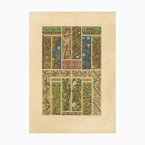 Medieval Floral Borders, 1869, Lithograph