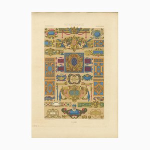 Renaissance Decorative Cartouches and Motifs, 1869, Paper