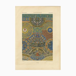 Jesta, Renaissance Ceiling Ornament, Plate LIX, 1869, Print