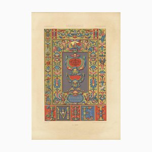 Baurin d'après Albert Racinet, LXIII de L'Ornement Polychrome, 1869, Papier