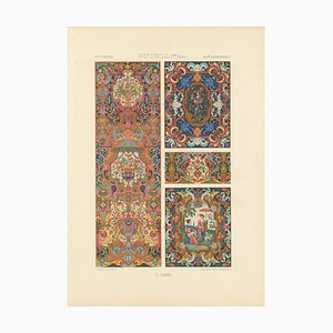 After Racinet, Baroque and Pastoral Motifs, Decorative Panels Plate LXXXIII, 1869, Print