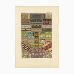 Ethnographic Design Lithograph, 1869, Paper