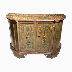 Venetian Lacquered Lagoon Cabinet, Late 17th Century