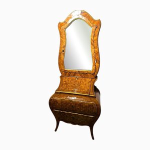 Trumeau De Forme En Noyer Marqueté, Piémont, Italie, Fin Du 18ème Siècle